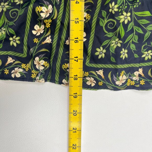 NWOT Farm Rio Flowers Arch Wrap Front Floral Flowers Mini Skirt Size S - Picture 13 of 13